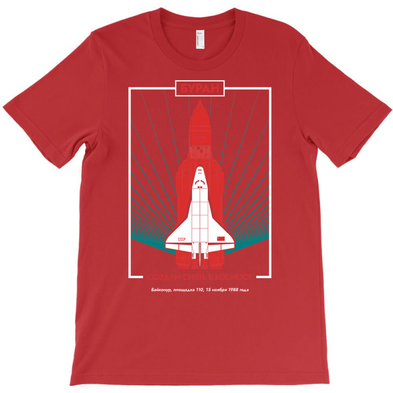 Buran Soviet Shuttle Orbiter Vintage Poster T-shirt | Artistshot