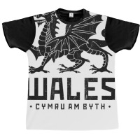 Wales Flag Welsh Dragon Baner Cymru Am Byth Welshm Graphic T-shirt | Artistshot