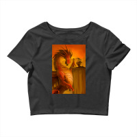 Hot Trend Fantasy Dragon And Knight Art Crop Top | Artistshot