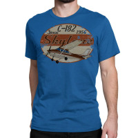 Cessna 182 Skylane Since 1956 Retro Vintage Airpla Classic T-shirt | Artistshot