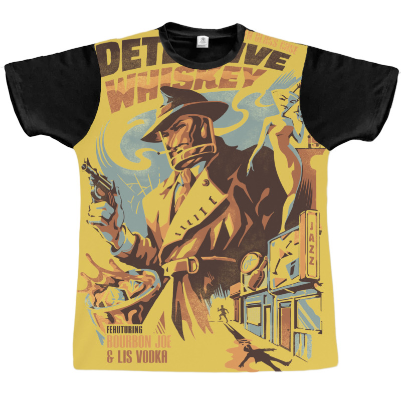 Detective Whiskey Graphic T-shirt by ickescorleeh | Artistshot