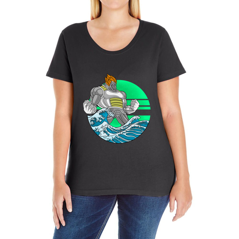 Goko Wave Ladies Curvy T-Shirt by slectastudio | Artistshot