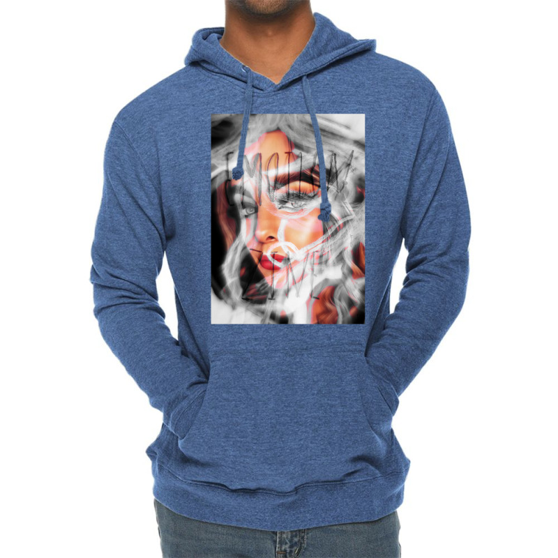 Black&white Retro Style Print Lightweight Hoodie by umdevons | Artistshot