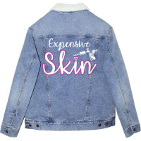 Womens Tattoo Artist Expensive Skin V Neck T Shirt Unisex Sherpa-lined Denim Jacket | Artistshot