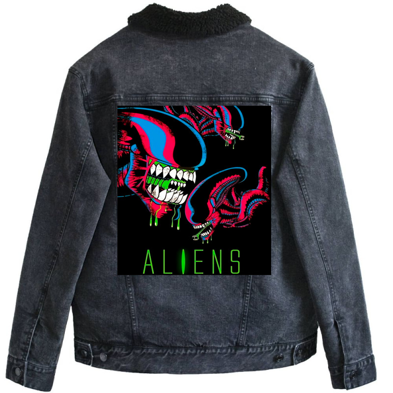 Alien Unisex Sherpa-lined Denim Jacket | Artistshot