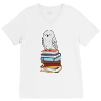 Magic Owl On Books 32 V-neck Tee | Artistshot