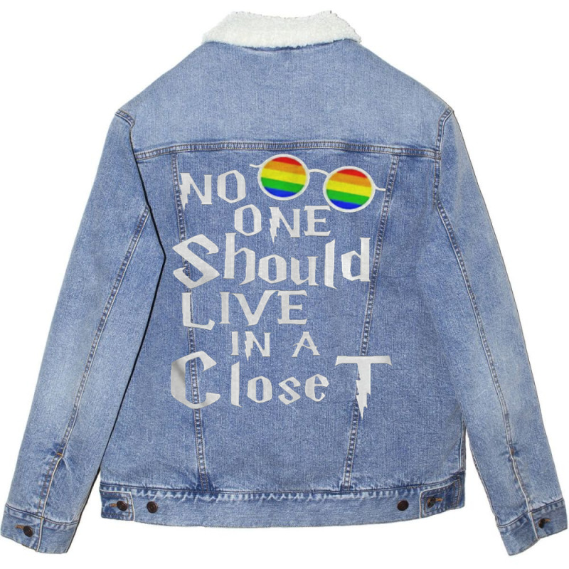 Words 1 Unisex Sherpa-Lined Denim Jacket by gwozdztobackn | Artistshot