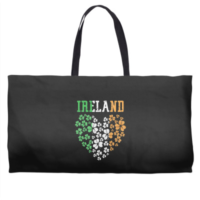 Flip T-Shirt Donna I Love Ireland Shamrock Heart - 100% Cotone Per San Patrizio - 2