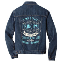 Principal Voice Head Teacher School Director Headm Men Denim Jacket | Artistshot