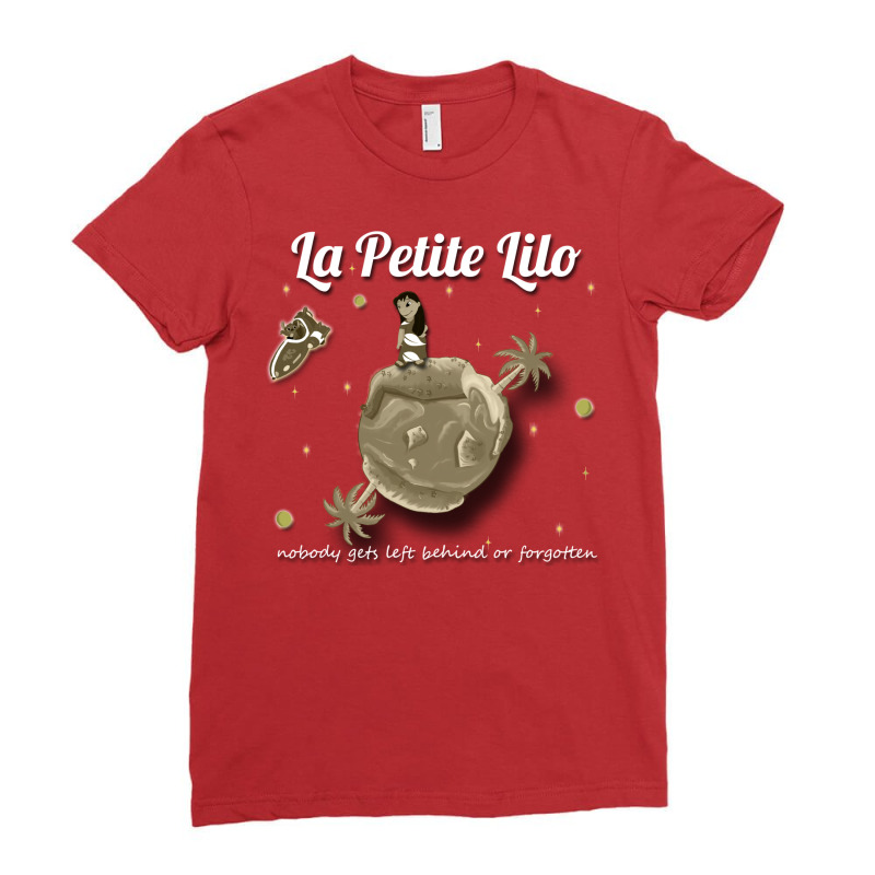 La Petite Lilo (monotone) Ladies Fitted T-Shirt by cobachvelosav | Artistshot