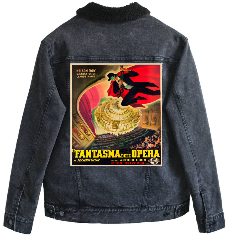 Il Fantasma Dell Opera Fan Art Unisex Sherpa-lined Denim Jacket | Artistshot