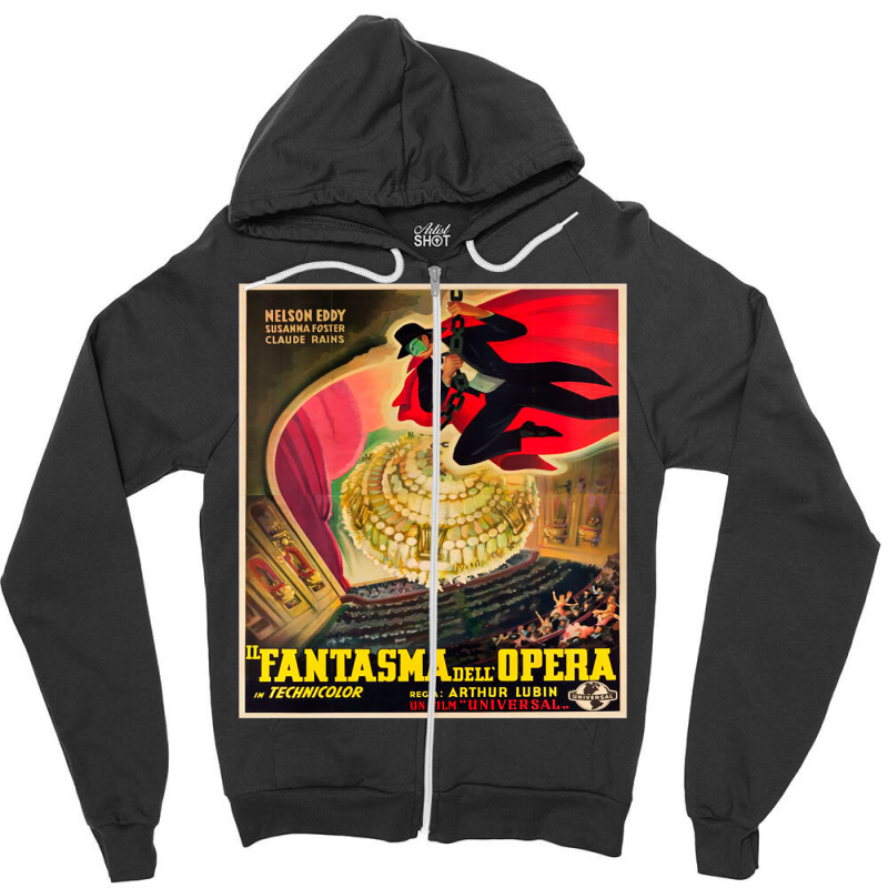 Il Fantasma Dell Opera Fan Art Zipper Hoodie | Artistshot