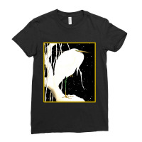 Hot Trend Egret In The Snow Ladies Fitted T-shirt | Artistshot