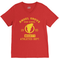 Angel Grove High V-neck Tee | Artistshot