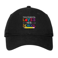 This Principal Loves Her School   Funny Principal Adjustable Cap | Artistshot