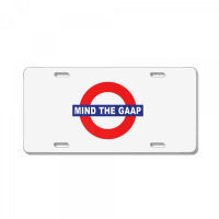 Mind The Gaap Gap Funny Accounting Joke Premium T License Plate | Artistshot