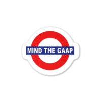 Mind The Gaap Gap Funny Accounting Joke Premium T Sticker | Artistshot