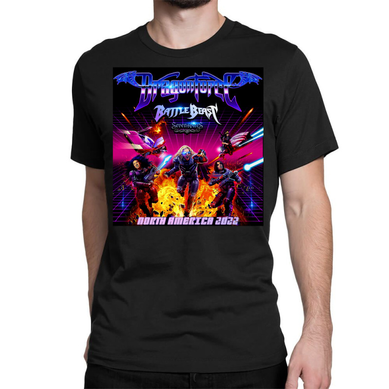 Dragon Force North America Tour 2022 Classic T-shirt. By Artistshot