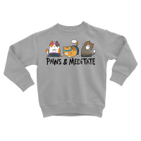 Yoga Cat Paws And Meditate Yoga Position Workout G Toddler Sweatshirt | Artistshot