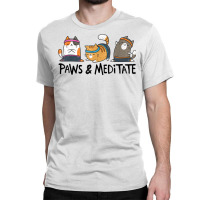 Yoga Cat Paws And Meditate Yoga Position Workout G Classic T-shirt | Artistshot