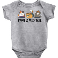 Yoga Cat Paws And Meditate Yoga Position Workout G Baby Bodysuit | Artistshot