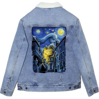 Staryy Magical World 25 Unisex Sherpa-lined Denim Jacket | Artistshot