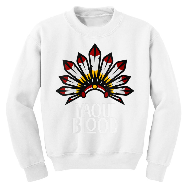 Womens Yaqui Tribe Headdress Proud Native American Youth Sweatshirt by wafaha | Artistshot