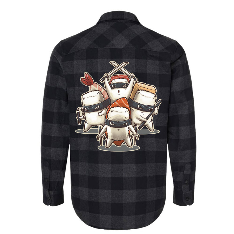 Nigiri Ninja V.2 Flannel Shirt by tociljkajal6 | Artistshot