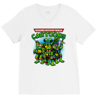 Ninja Cartoons V-neck Tee | Artistshot