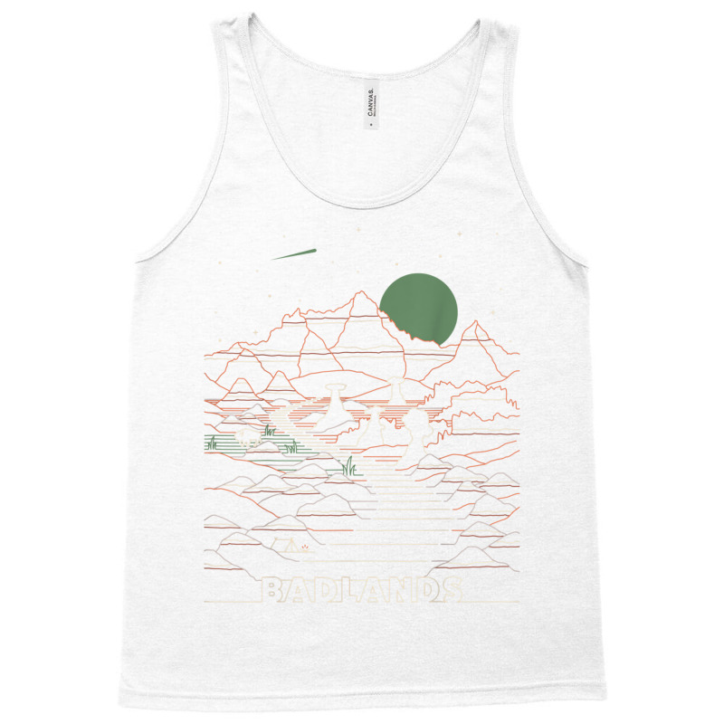 Vintage Retro Badlands National Park South Dakota Tank Top by calguaa | Artistshot