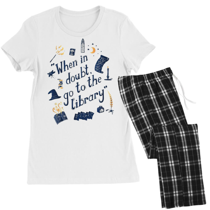 When In Doubt Go To The Library 9 Women's Pajamas Set by ferenzvalisl | Artistshot