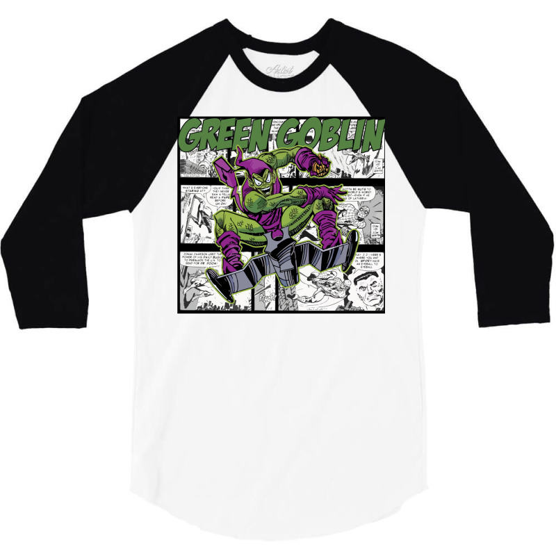 Green Goblin 3/4 Sleeve Shirt | Artistshot