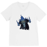 Angry Hades V-neck Tee | Artistshot