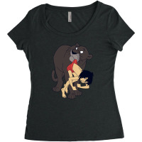 Bagheera And Mowgli Women's Triblend Scoop T-shirt | Artistshot