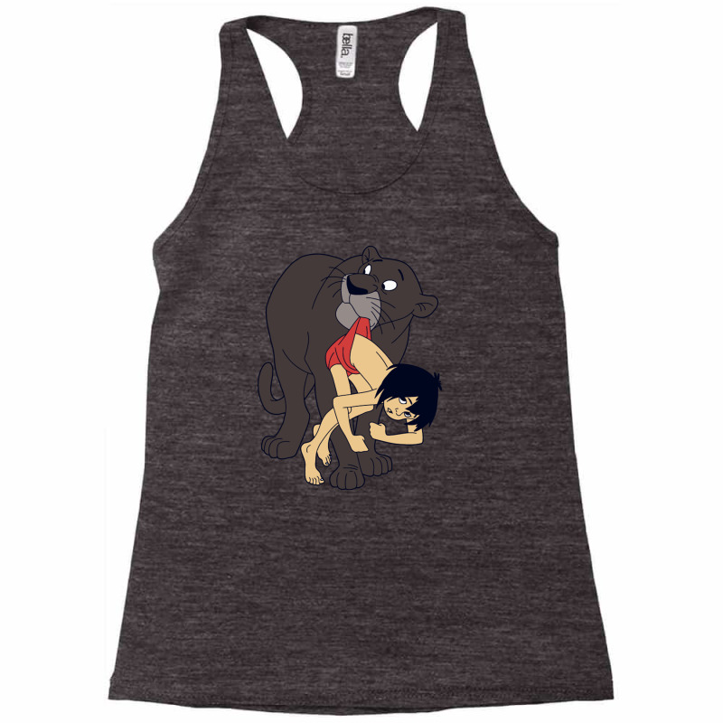 Bagheera And Mowgli Racerback Tank by whejo | Artistshot