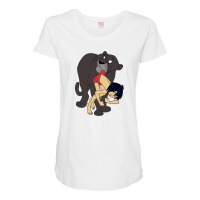 Bagheera And Mowgli Maternity Scoop Neck T-shirt | Artistshot