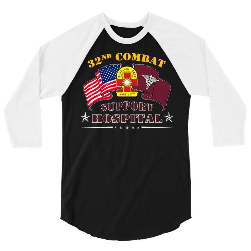 Army Combat Medic   32nd Combat Support Hospital V 3/4 Sleeve Shirt by mheny | Artistshot