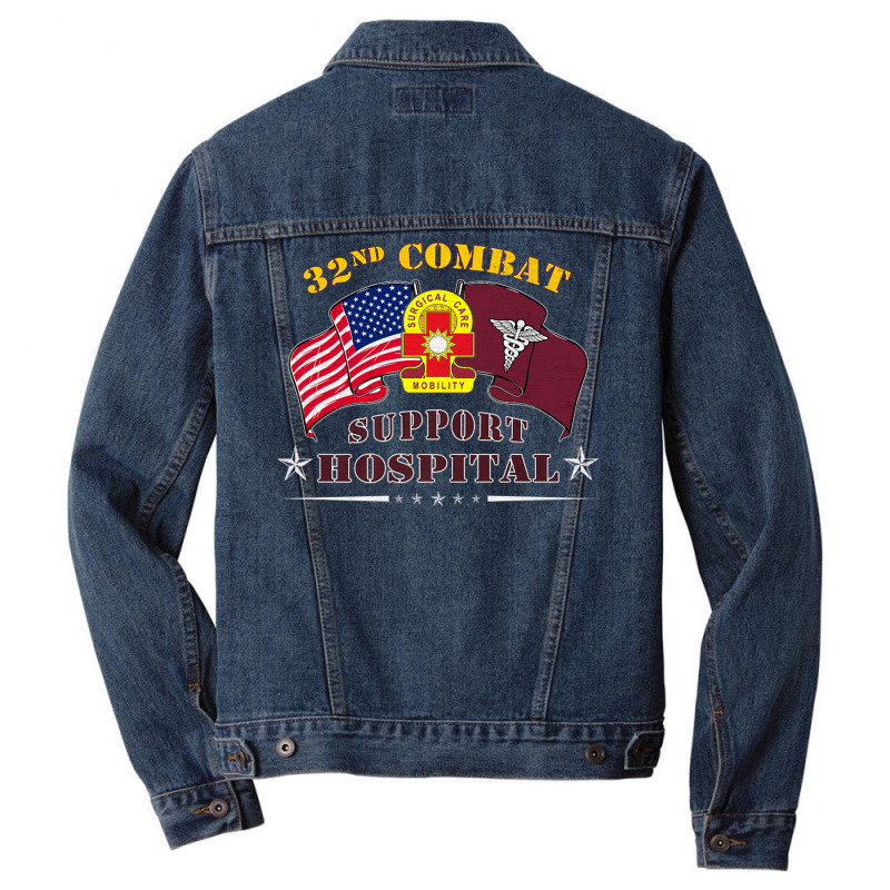 Army Combat Medic   32nd Combat Support Hospital V Men Denim Jacket by mheny | Artistshot