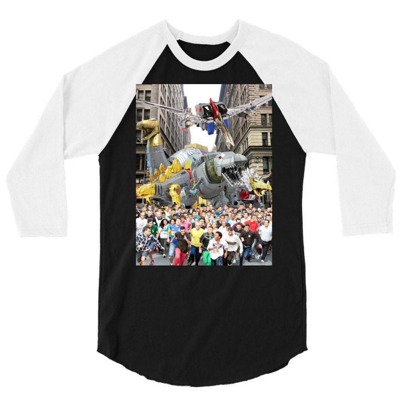 Attack Of The Dinobots 3/4 Sleeve Shirt | Artistshot