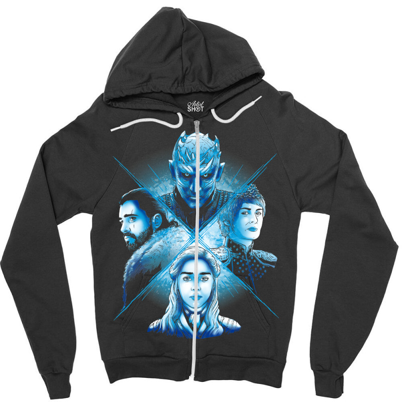 Battle Throne Zipper Hoodie | Artistshot