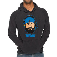 Motor City Football Cartoon Vector Vintage Hoodie | Artistshot