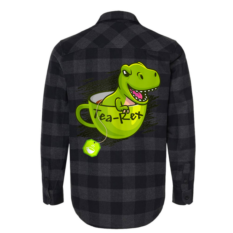 Cute Dino T Rex Dinosaur King Reptile Party Cup Flannel Shirt | Artistshot