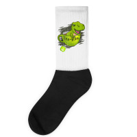 Cute Dino T Rex Dinosaur King Reptile Party Cup Socks | Artistshot