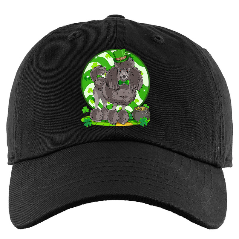 Black Standard Poodle Leprechaun Dog St Patricks D Kids Cap by wafaha | Artistshot