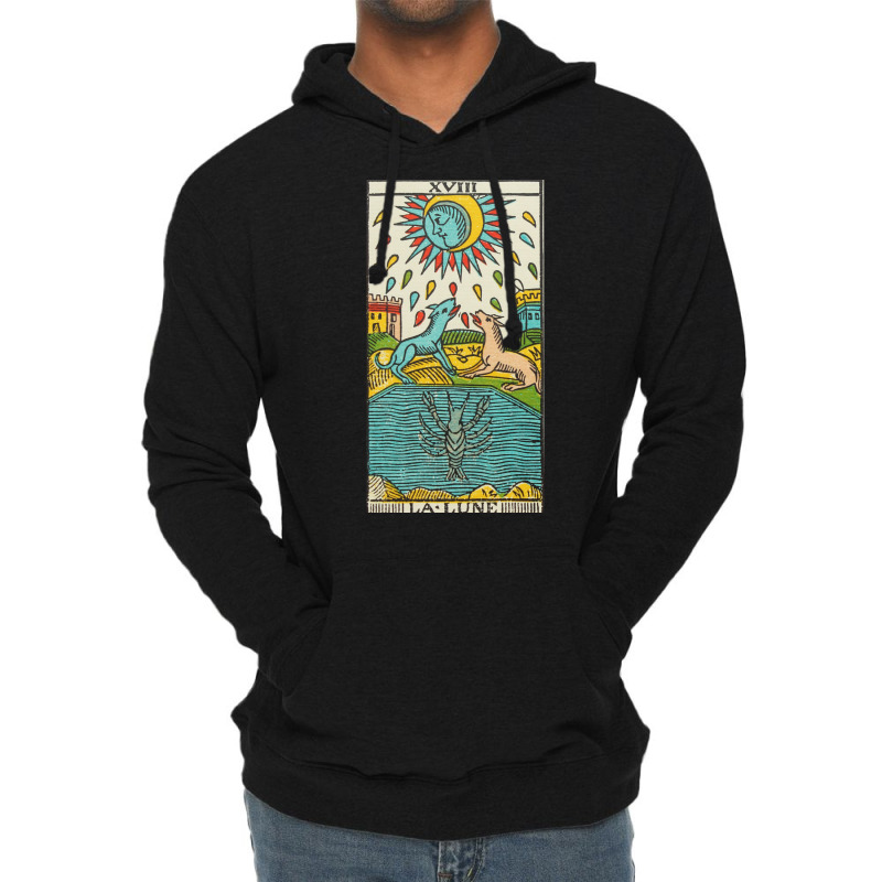 Tarot   The Moon 1 Lightweight Hoodie by bielommatessm | Artistshot