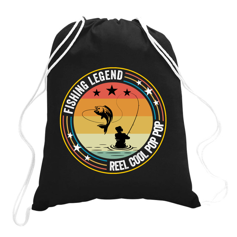 Limited Edition Fishing - Fishing Legend Reel Cool Drawstring Bags | Artistshot