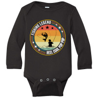 Limited Edition Fishing - Fishing Legend Reel Cool Long Sleeve Baby Bodysuit | Artistshot