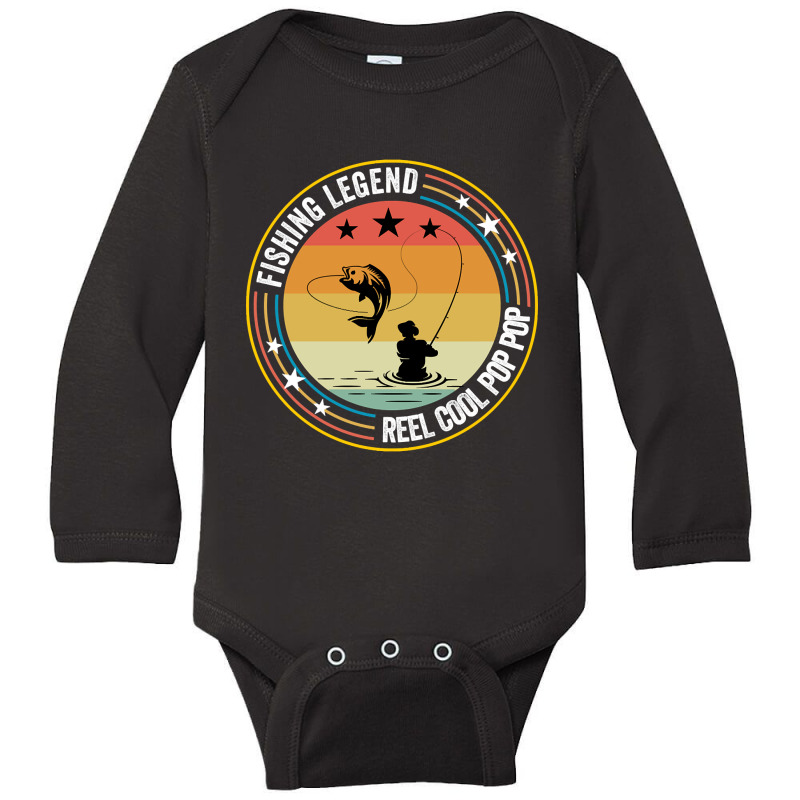 Limited Edition Fishing - Fishing Legend Reel Cool Long Sleeve Baby Bodysuit | Artistshot