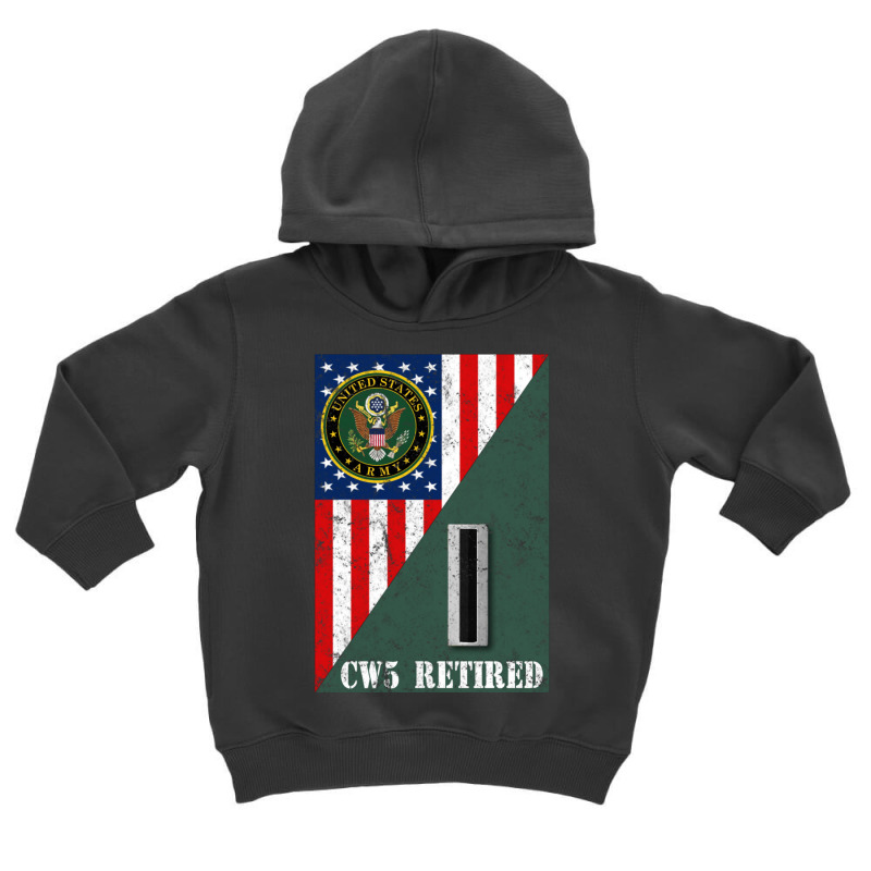 Retired Army Chief Warrant Officer Five Cw5 Half R Toddler Hoodie by mauthe | Artistshot