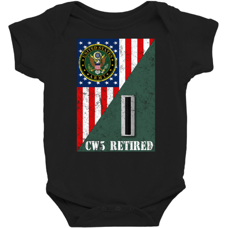 Retired Army Chief Warrant Officer Five Cw5 Half R Baby Bodysuit by mauthe | Artistshot